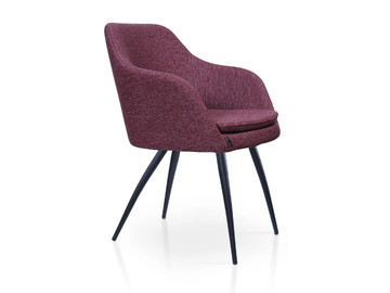 PREMIERE TIFFANY - Fabric chair with armrests by 5A Design - view 3